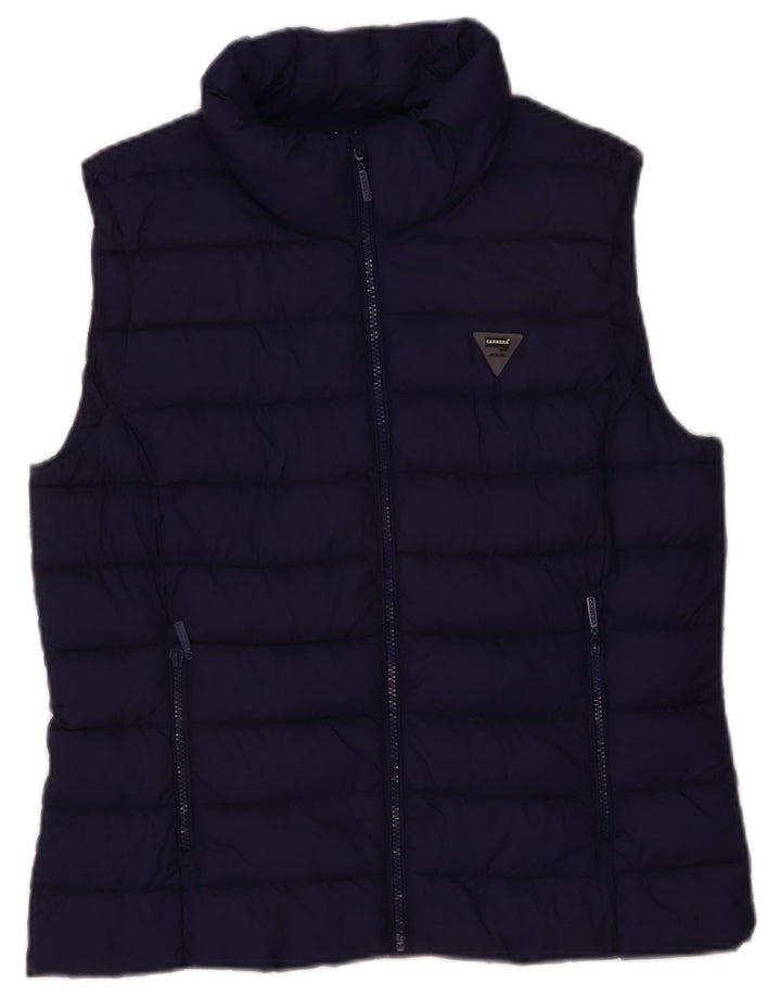Carrera Womens Padded Gilet UK 16 Large Navy Blue Polyamide