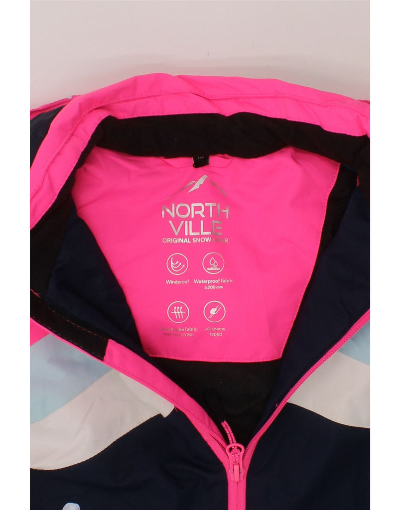 NORTHVILLE Girls Windbreaker Jacket 4-5 Years Multicoloured Colourblock Vintage Northville and Second-Hand Northville from Messina Hembry 