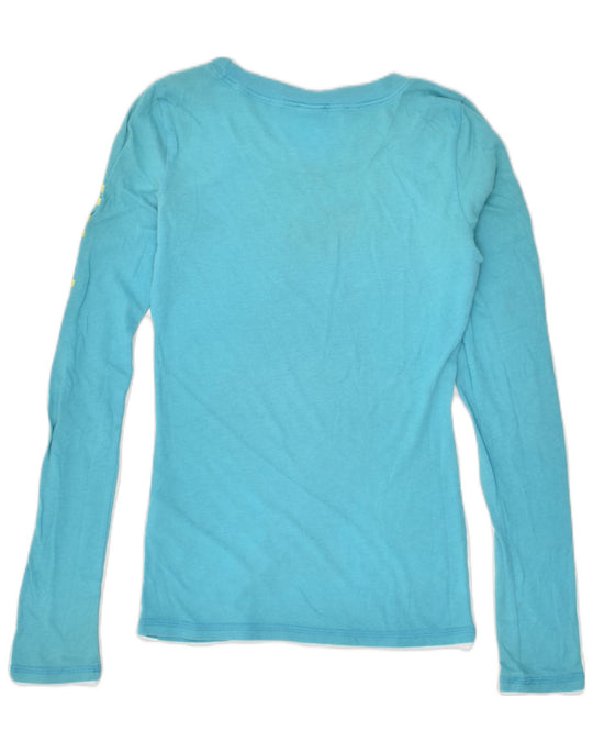HOLLISTER Womens Top Long Sleeve UK 6 XS Blue Cotton, Vintage &  Second-Hand Clothing Online