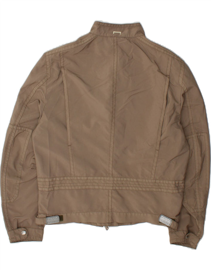 VINTAGE Womens Bomber Jacket IT 54 3XL Beige Polyester Vintage Vintage and Second-Hand Vintage from Messina Hembry 