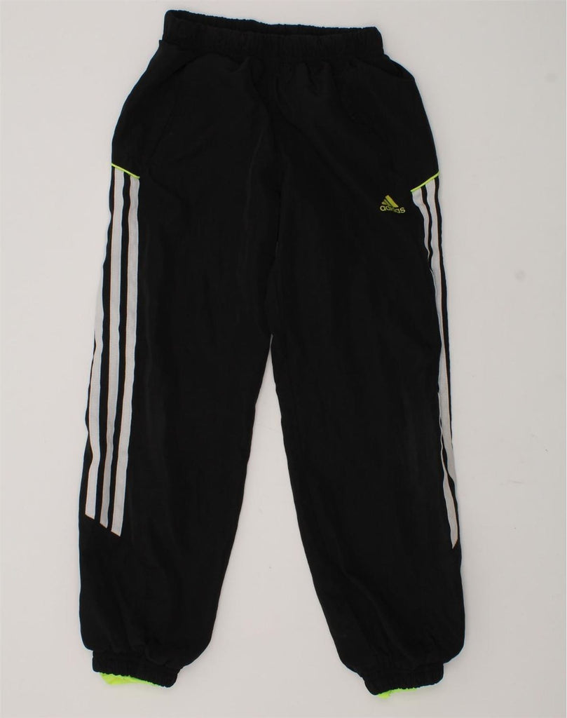 ADIDAS Boys Tracksuit Trousers Joggers 7-8 Years Black Polyester | Vintage Adidas | Thrift | Second-Hand Adidas | Used Clothing | Messina Hembry 