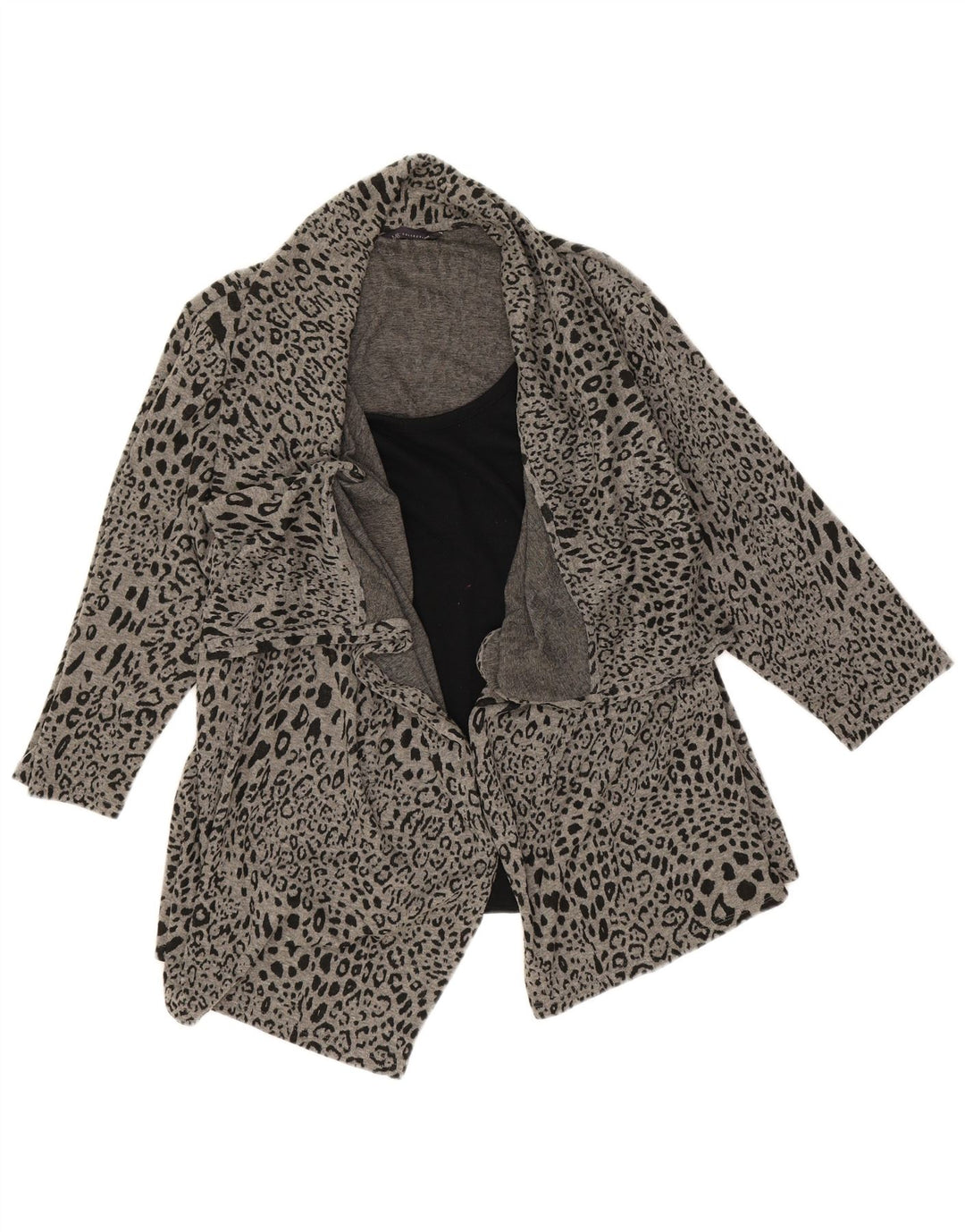 Marks & Spencer Womens Asymmetric Cardigan Sweater UK 20 2XL Grey