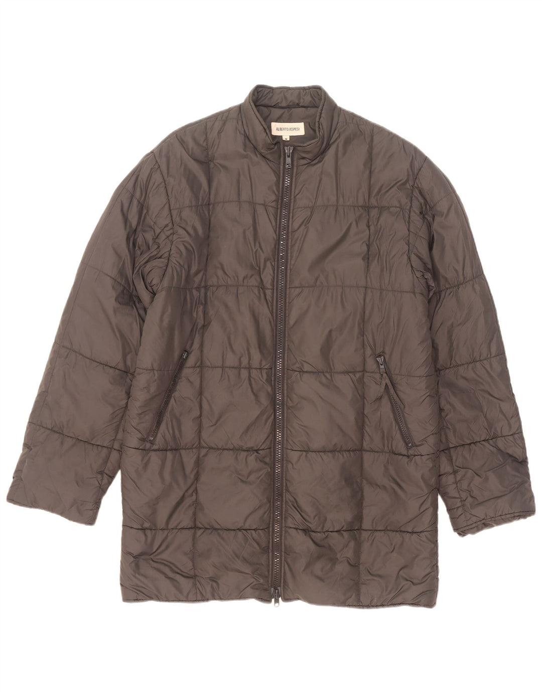 Alberto Aspesi Mens Padded Jacket UK 38 Medium Grey Nylon