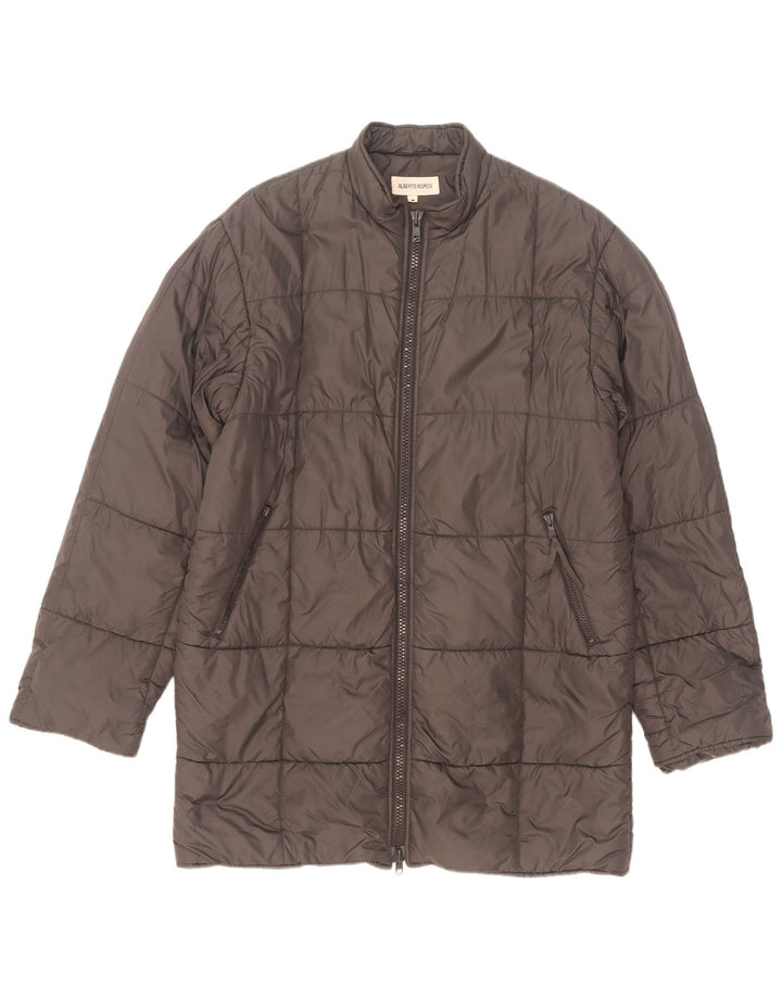 Alberto Aspesi Mens Padded Jacket UK 38 Medium Grey Nylon