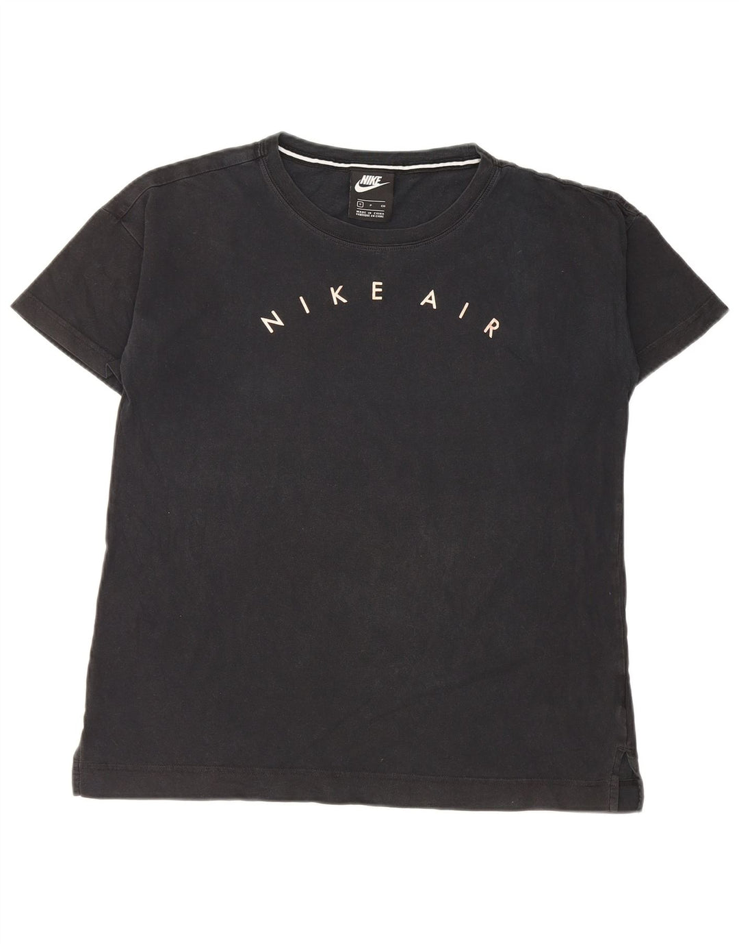 Nike Womens Graphic T-Shirt Top UK 10 Small Black