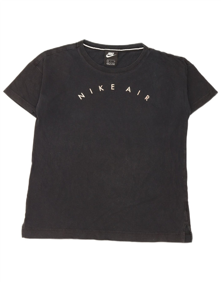 Nike Womens Graphic T-Shirt Top UK 10 Small Black
