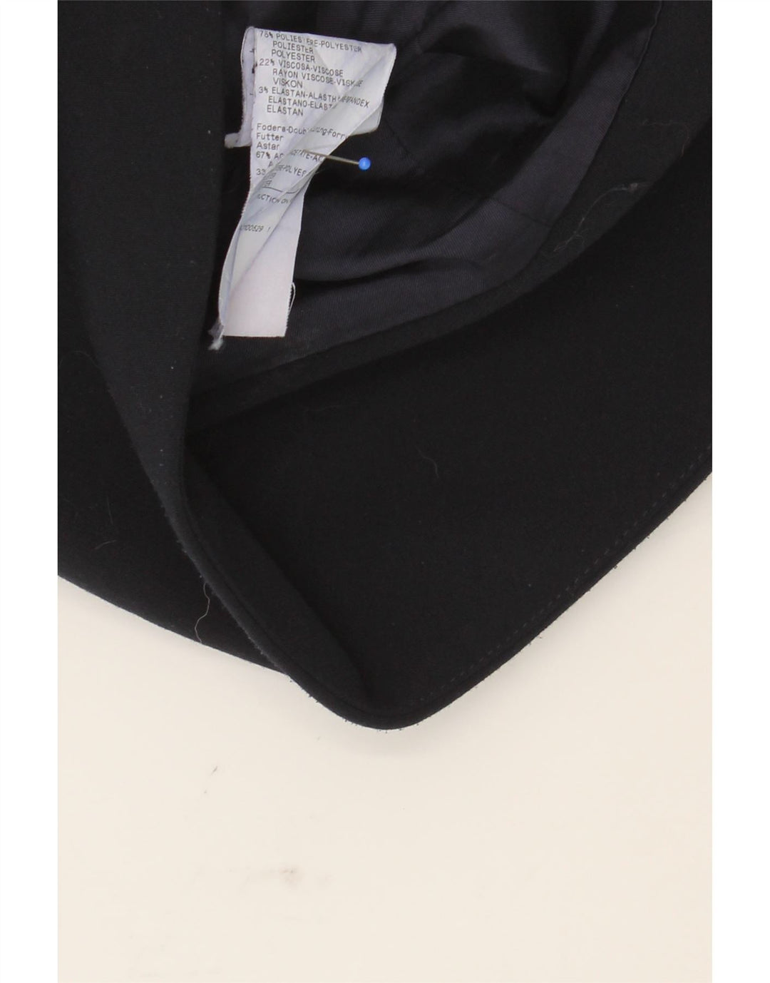 MAX & CO. Womens Blazer Jacket UK 12 Medium  Navy Blue Polyester Vintage Max & Co. and Second-Hand Max & Co. from Messina Hembry 