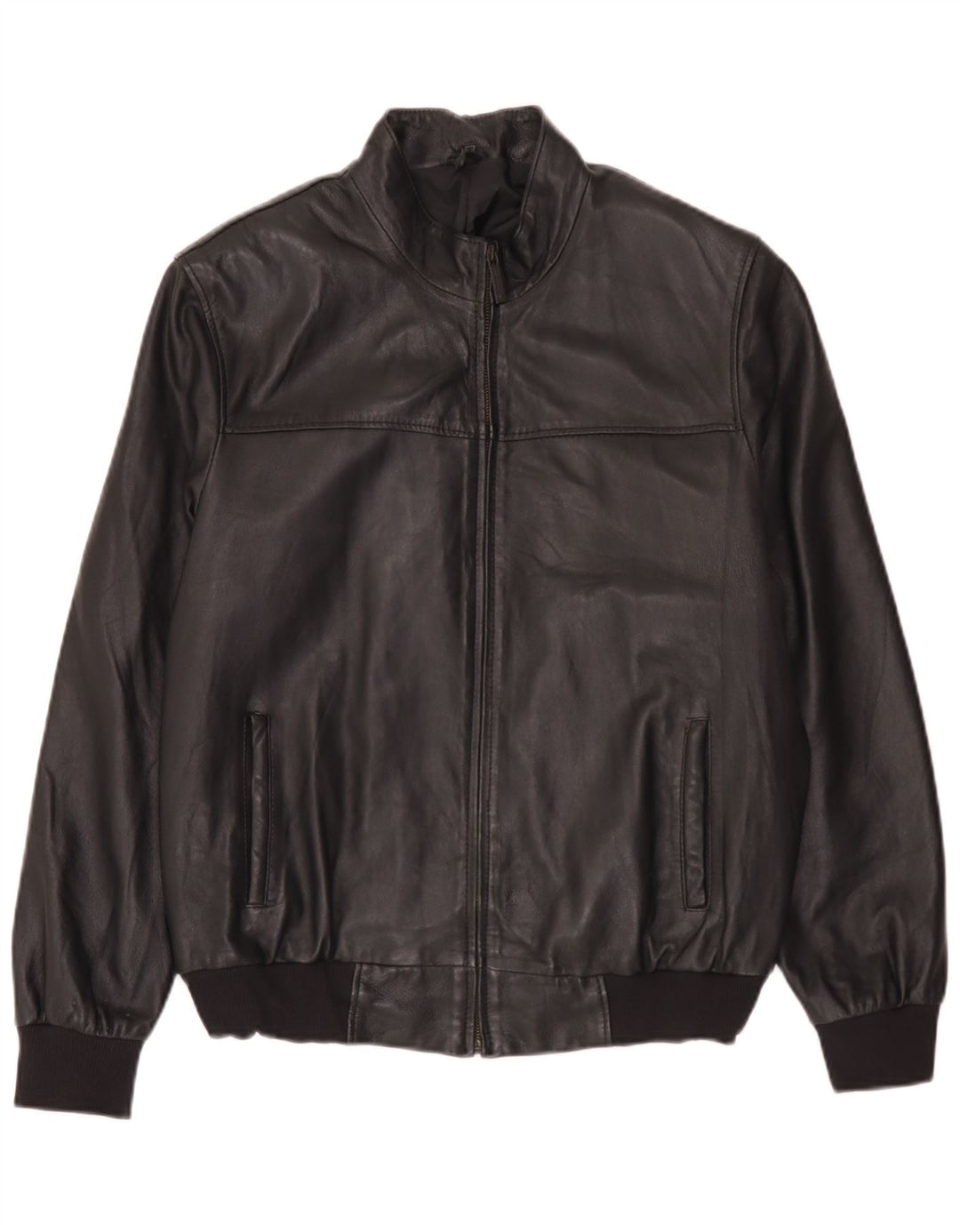 Vintage Mens Leather Jacket UK 44 2XL Black