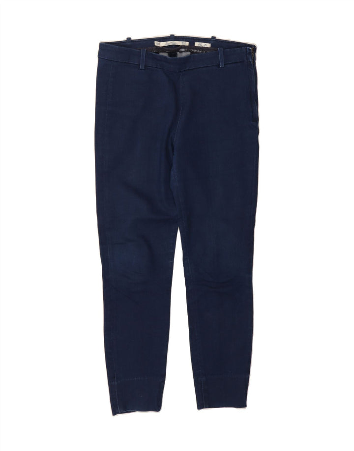 ZARA Womens Crop Slim Jeans EU 38 Small W28 L26 Navy Blue Vintage Zara and Second-Hand Zara from Messina Hembry 