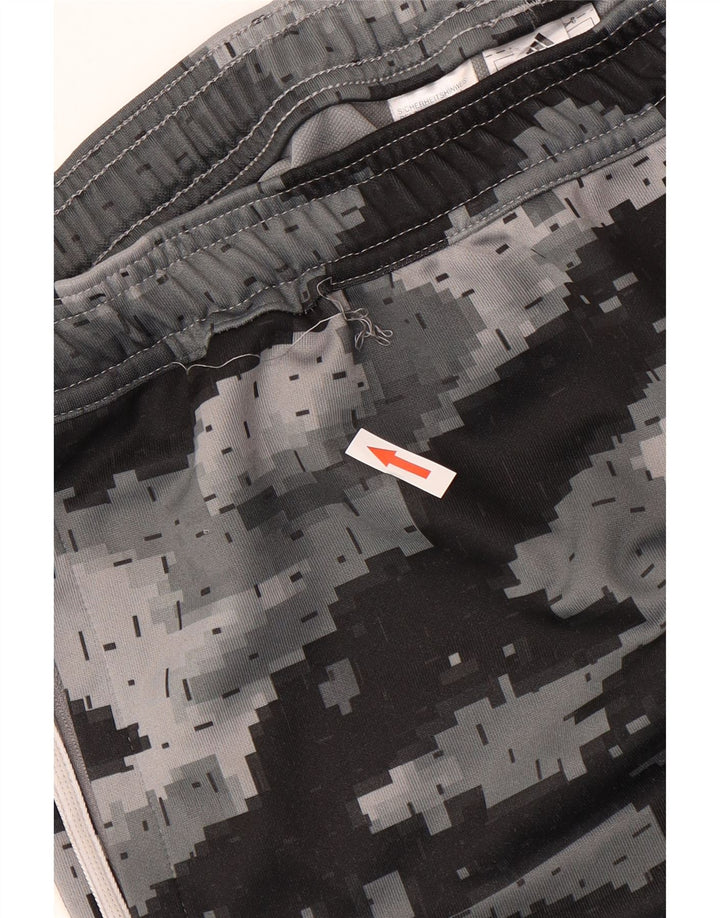 ADIDAS Mens Tracksuit Trousers XL  Grey Camouflage Polyester