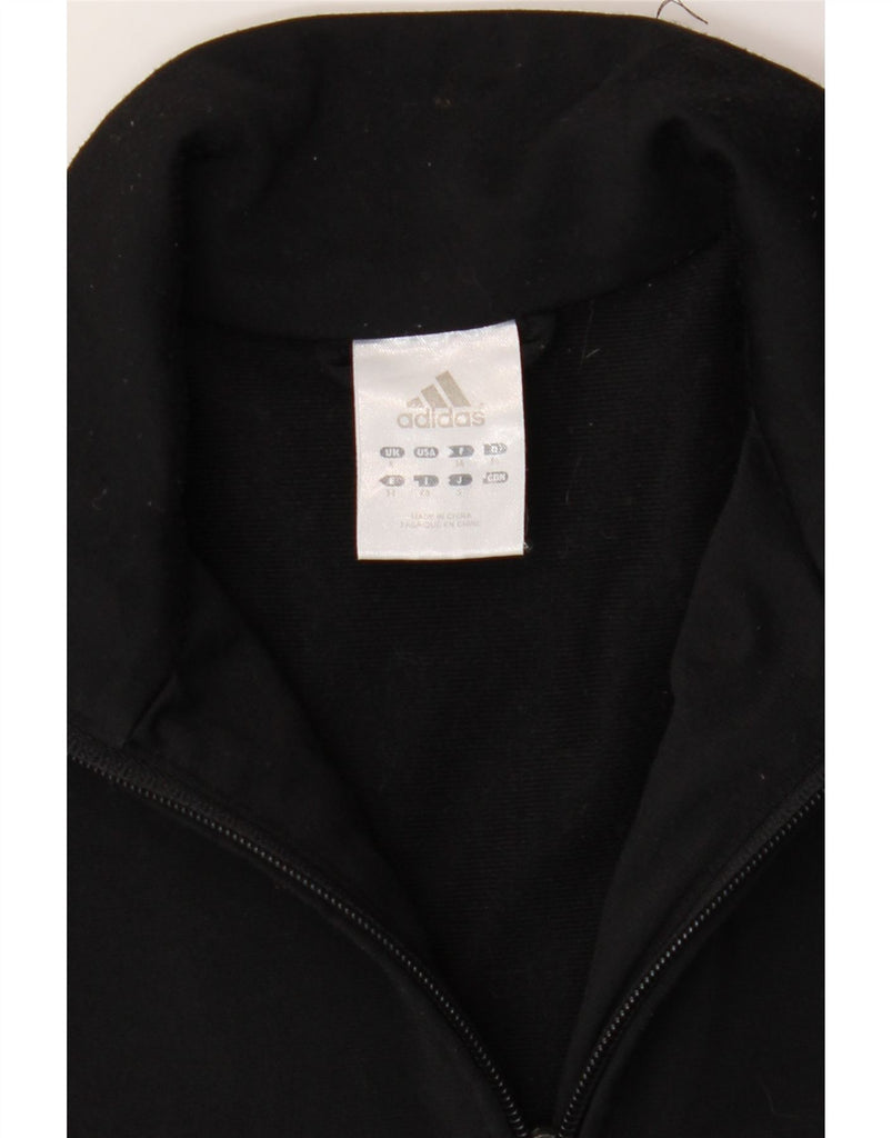 ADIDAS Womens Tracksuit Top Jacket UK 6 XS Black Vintage Adidas and Second-Hand Adidas from Messina Hembry 