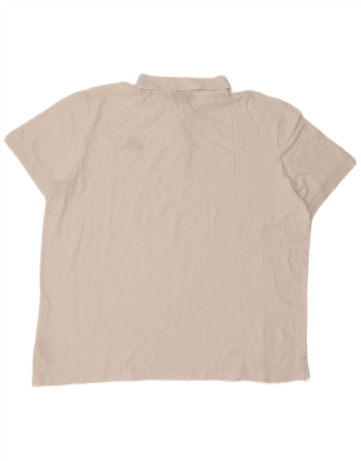Kappa Mens Polo Shirt 2XL White Cotton