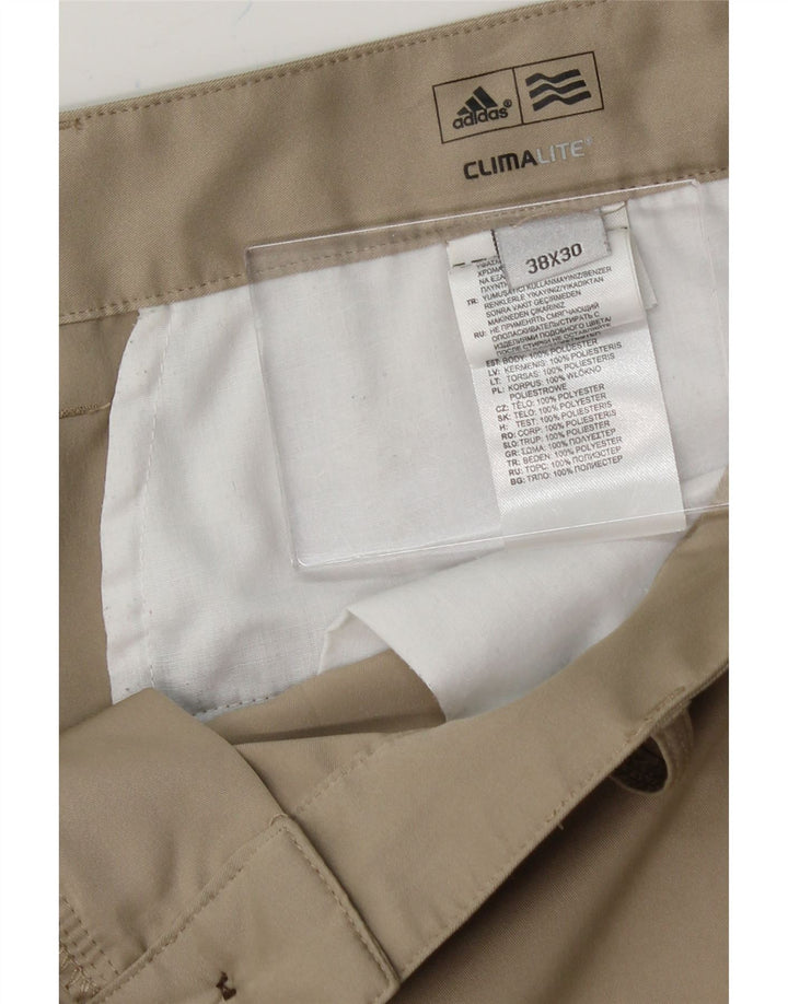 ADIDAS Mens Climalite Straight Chino Trousers W38 L30 Beige Polyester Vintage Adidas and Second-Hand Adidas from Messina Hembry 