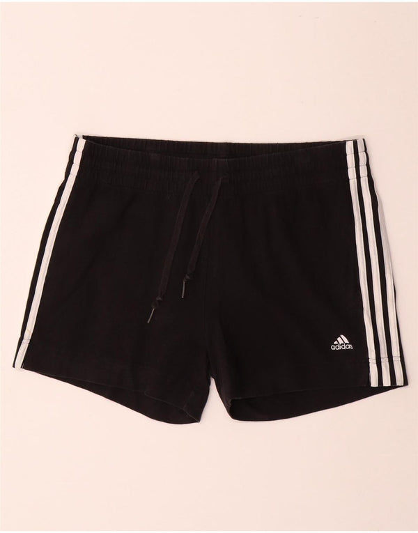 ADIDAS Womens Sport Shorts UK 16/18 Large Black
