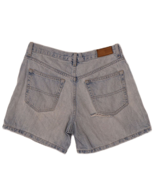 Tommy Hilfiger Womens Distressed Denim Shorts W28 Medium Blue