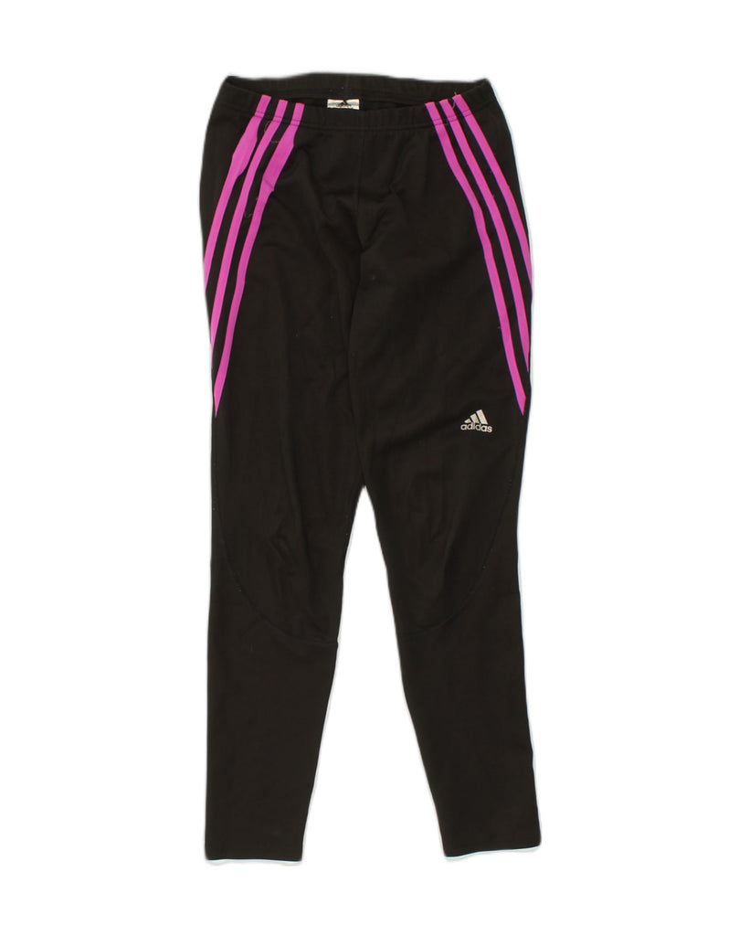 ADIDAS Womens Tracksuit Trousers UK 8-10 Small Black Polyester | Vintage Adidas | Thrift | Second-Hand Adidas | Used Clothing | Messina Hembry 