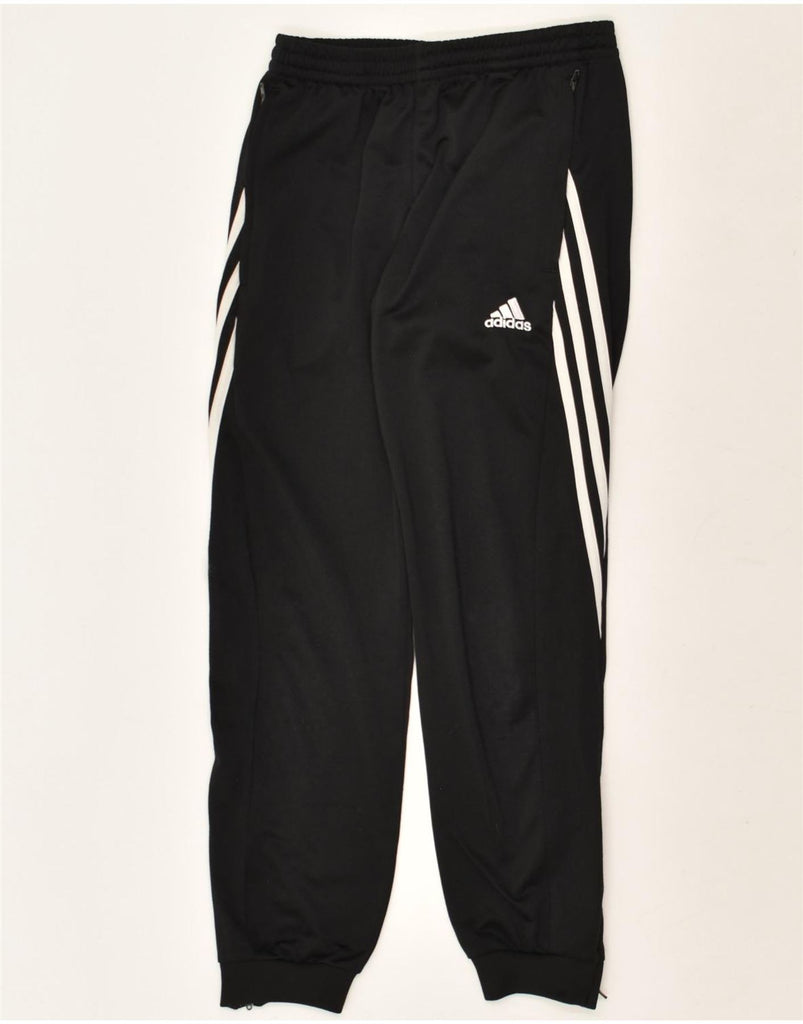 ADIDAS Boys Tracksuit Trousers Joggers 11-12 Years Large Black Polyester | Vintage Adidas | Thrift | Second-Hand Adidas | Used Clothing | Messina Hembry 