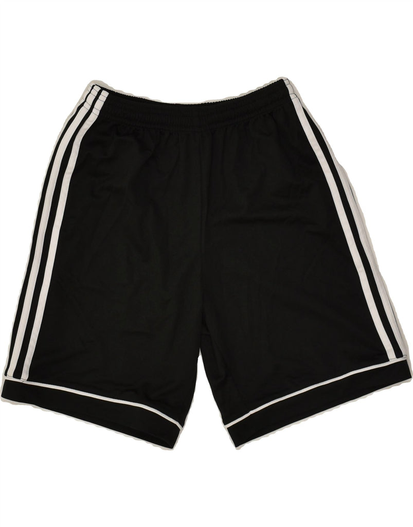 ADIDAS Boys Sport Shorts 13-14 Years Black Polyester | Vintage Adidas | Thrift | Second-Hand Adidas | Used Clothing | Messina Hembry 