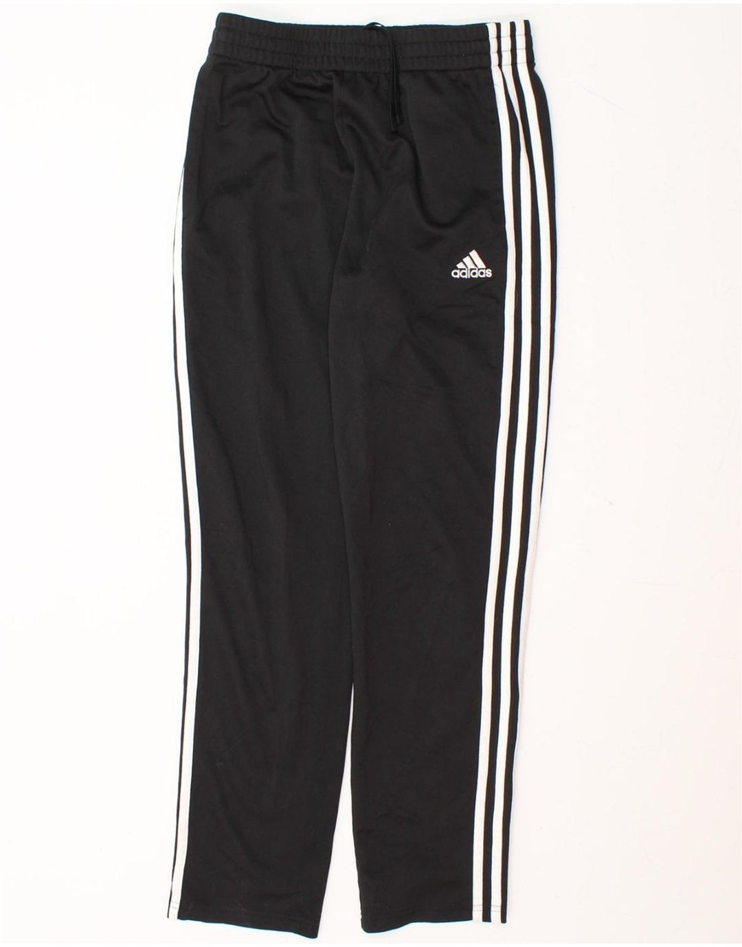 ADIDAS Girls Tracksuit Trousers 14-15 Years Large Black Polyester Vintage Adidas and Second-Hand Adidas from Messina Hembry 