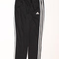 ADIDAS Girls Tracksuit Trousers 14-15 Years Large Black Polyester Vintage Adidas and Second-Hand Adidas from Messina Hembry 