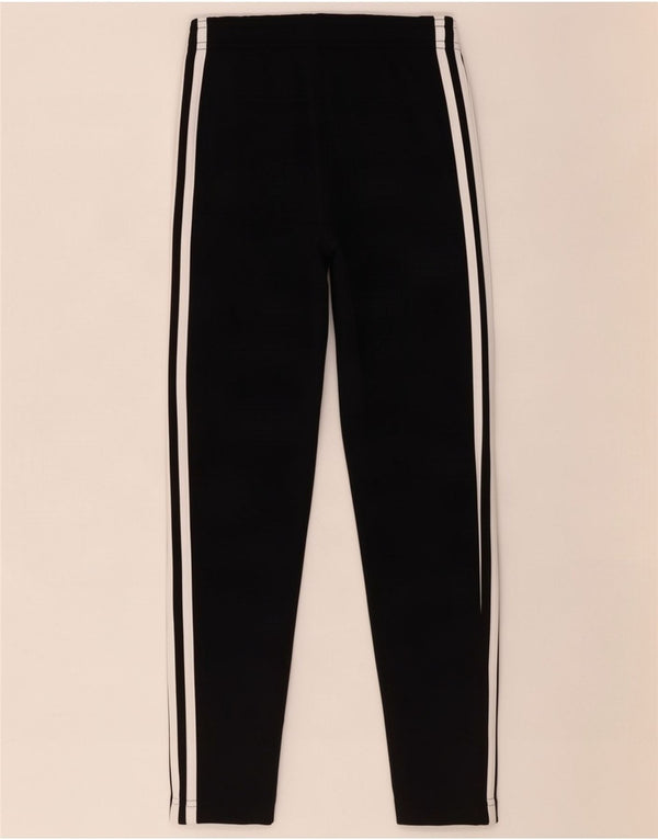Adidas Girls Tracksuit Trousers 7-8 Years Black Polyester