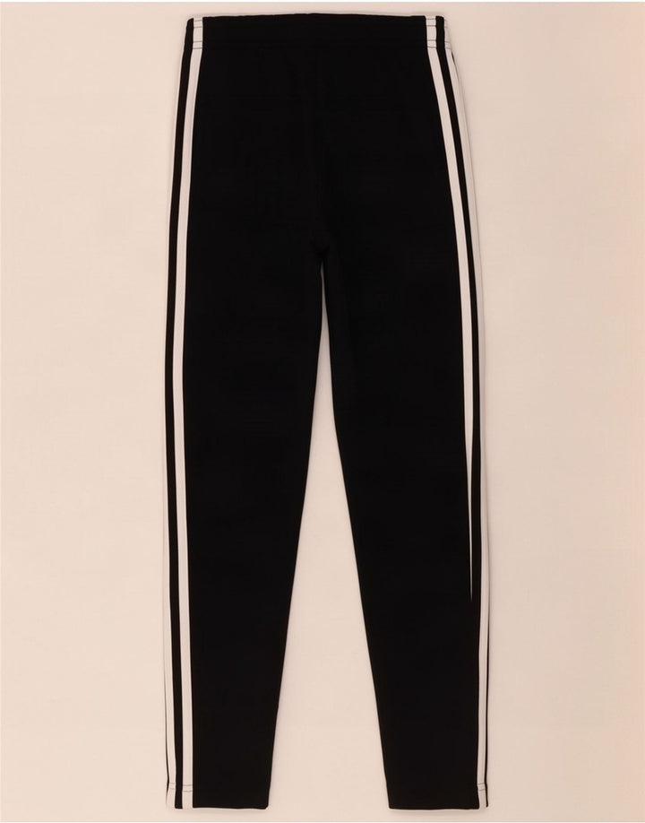 Adidas Girls Tracksuit Trousers 7-8 Years Black Polyester