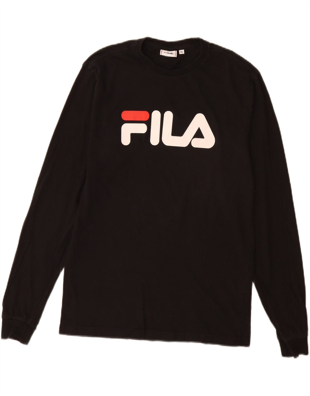 Fila Mens Graphic Top Long Sleeve XS Black Cotton