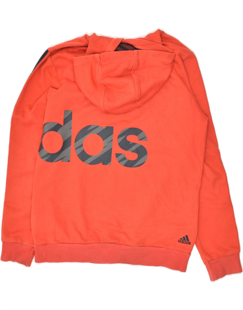 ADIDAS Boys Graphic Hoodie Jumper 13-14 Years Red Cotton | Vintage Adidas | Thrift | Second-Hand Adidas | Used Clothing | Messina Hembry 