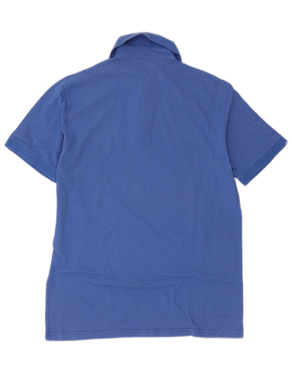 Etro Mens Polo Shirt Medium Blue Floral Cotton