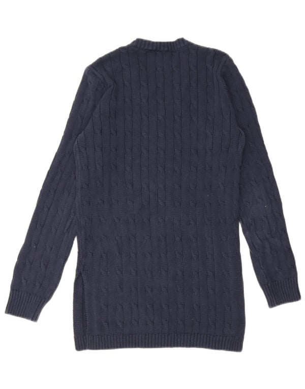 Sir Raymond Tailor Womens V-Neck Jumper Sweater UK 14 Large Navy Blue