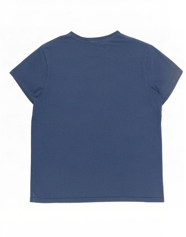 Joules Mens T-Shirt Top Large Navy Blue Cotton