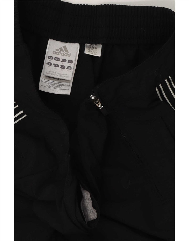 Adidas Womens Tracksuit Trousers UK 14 Medium Black Polyester