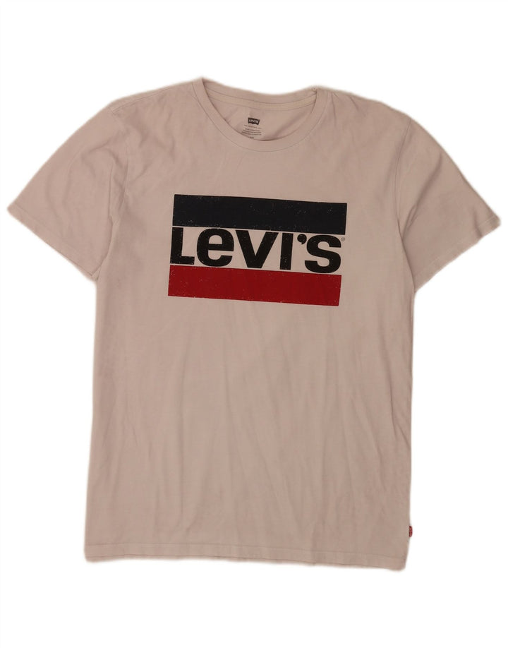 Levi's Mens Graphic T-Shirt Top Large White