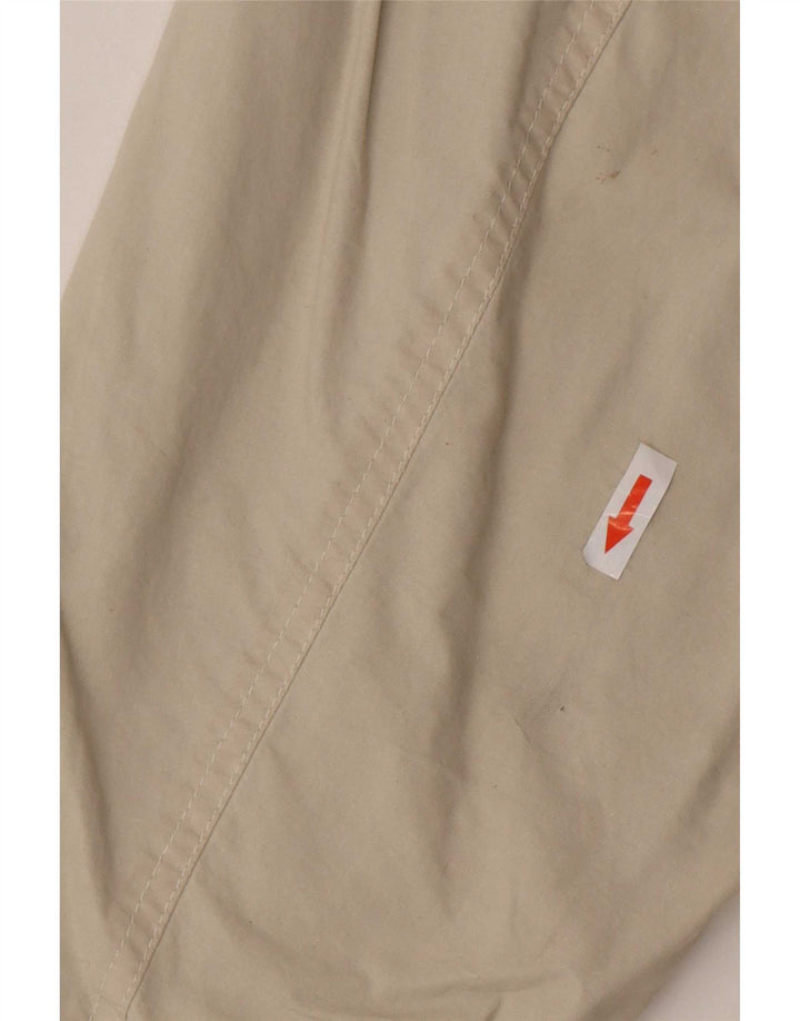 Vintage Mens Bomber Jacket UK 38 Medium Beige Cotton