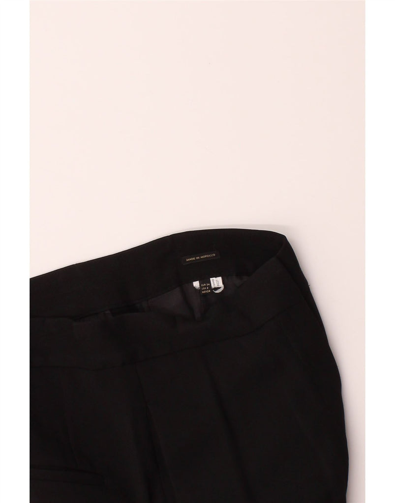 MASSIMO DUTTI Womens Straight Chino Trousers EU 34 2XS W24 L26 Black Vintage Massimo Dutti and Second-Hand Massimo Dutti from Messina Hembry 