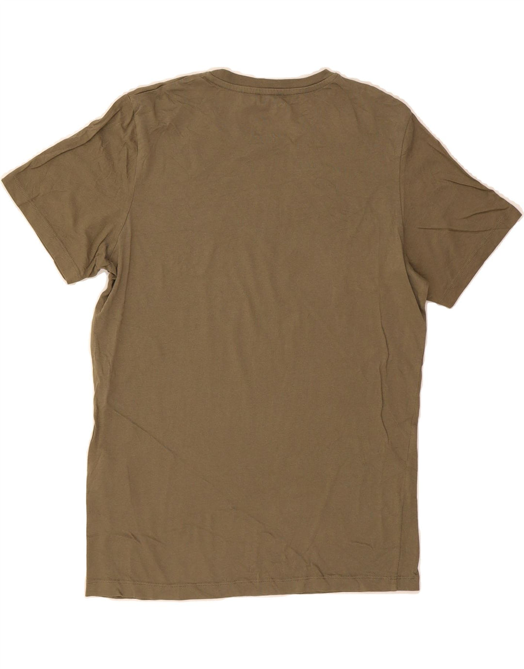 JACK & JONES Mens Graphic T-Shirt Top Small Khaki Cotton Vintage Jack & Jones and Second-Hand Jack & Jones from Messina Hembry 