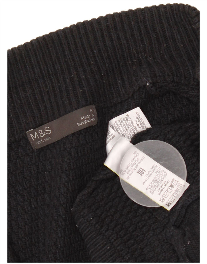 Marks & Spencer Mens Cardigan Sweater Small Navy Blue Acrylic