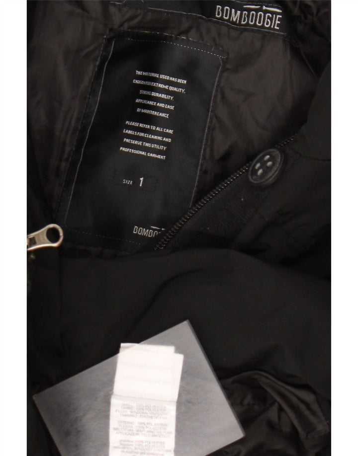 Bomboogie Womens Windbreaker Coat UK 14 Medium Black Polyester