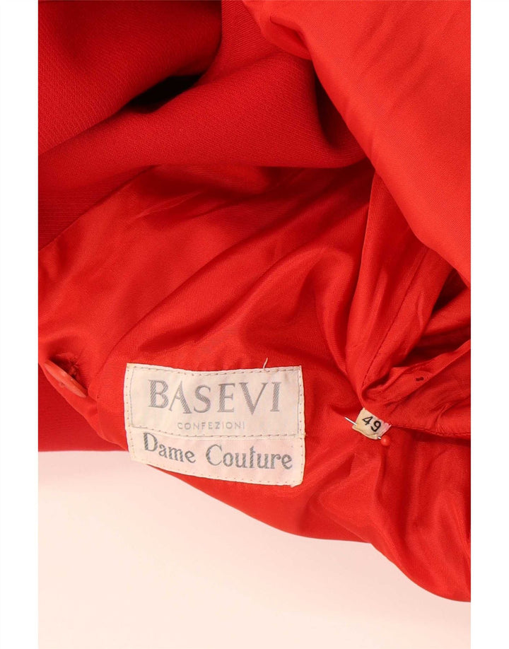 Basevi Mens Double Breasted Coat IT 49 XL Red