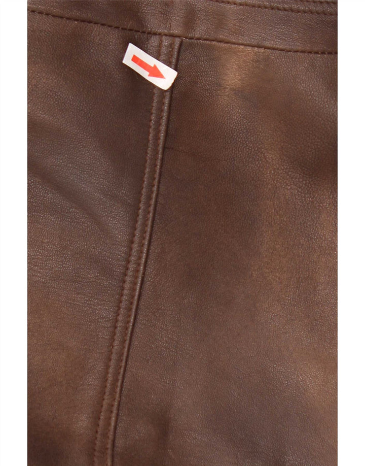 Vintage Mens Leather Jacket UK 38 Medium Brown