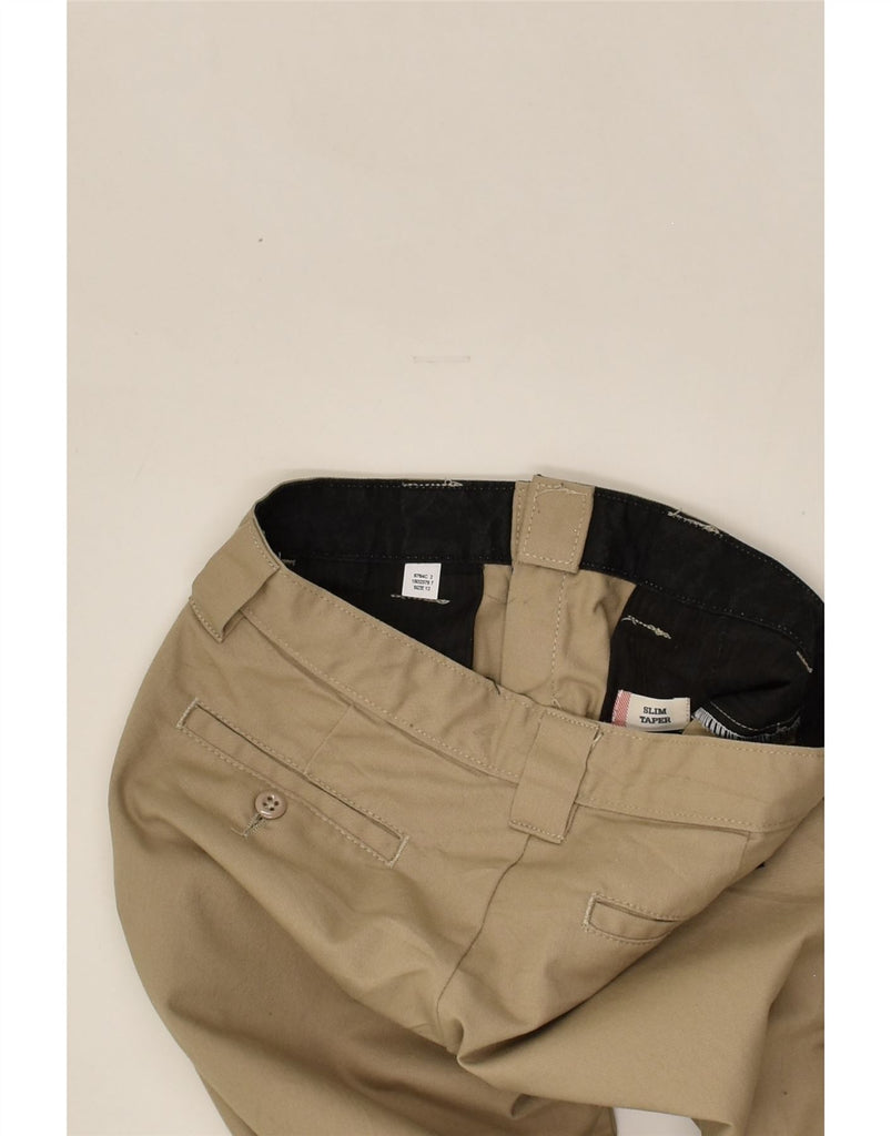 DICKIES Boys Slim Tapered Casual Trousers 11-12 Years W26 L27 Beige Cotton | Vintage Dickies | Thrift | Second-Hand Dickies | Used Clothing | Messina Hembry 