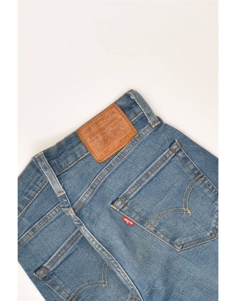 LEVI'S Mens 511 Tapered Jeans W29 L26 Blue Cotton | Vintage Levi's | Thrift | Second-Hand Levi's | Used Clothing | Messina Hembry 