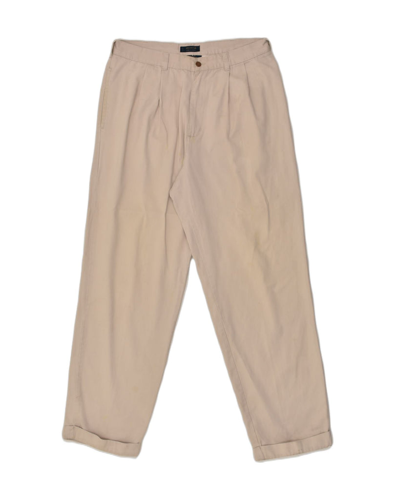 CHAPS Mens Pegged Chino Trousers W34 L32  Beige Cotton | Vintage Chaps | Thrift | Second-Hand Chaps | Used Clothing | Messina Hembry 