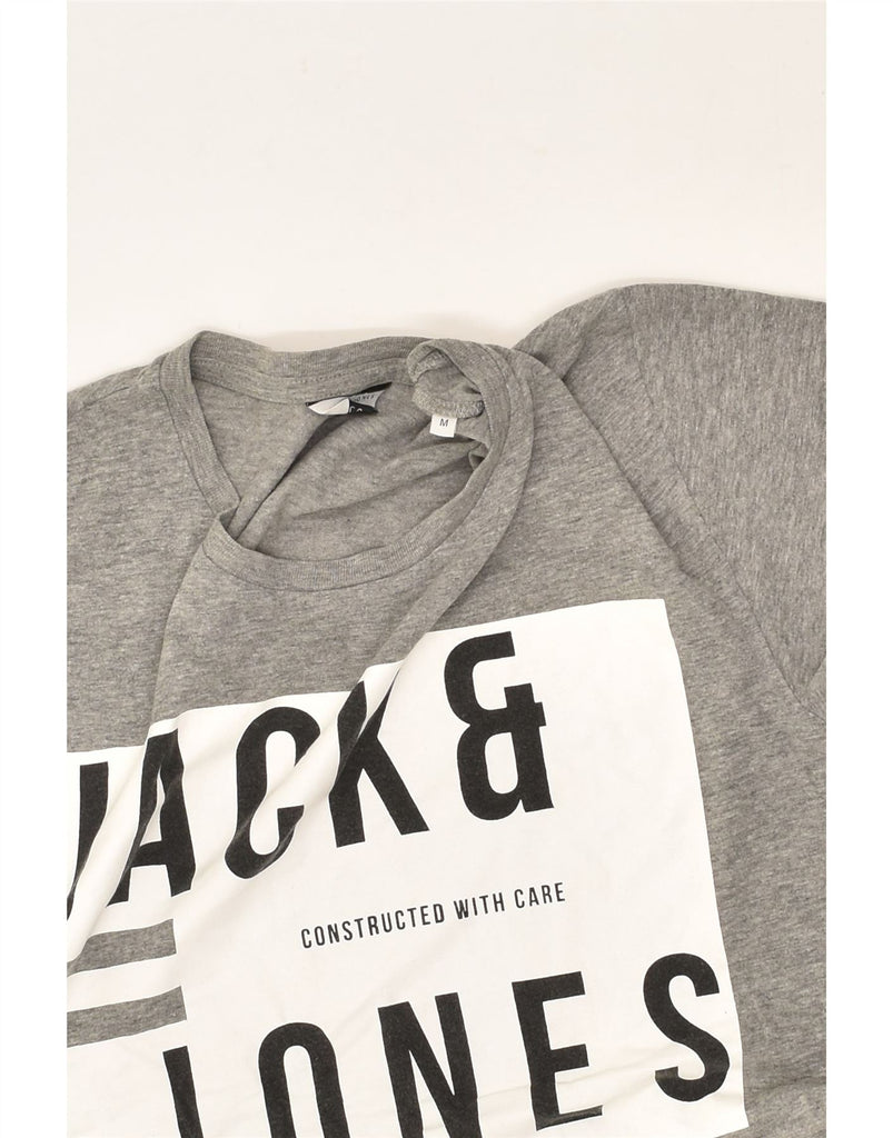 JACK & JONES Mens Graphic T-Shirt Top Medium Grey Cotton | Vintage Jack & Jones | Thrift | Second-Hand Jack & Jones | Used Clothing | Messina Hembry 