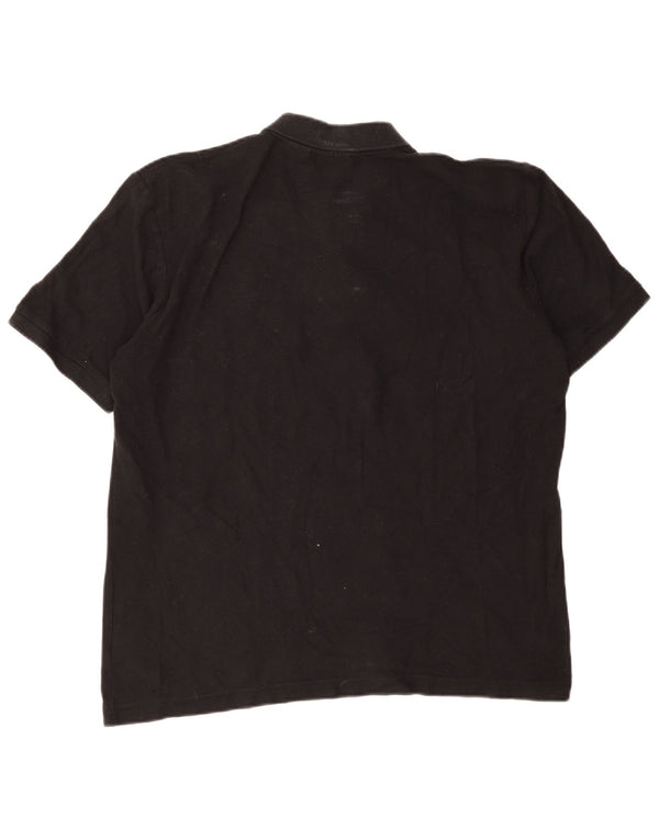 Fila Mens Polo Shirt XL Black Cotton