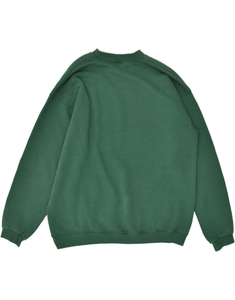 LEE Mens Graphic Sweatshirt Jumper XL Green Cotton | Vintage Lee | Thrift | Second-Hand Lee | Used Clothing | Messina Hembry 
