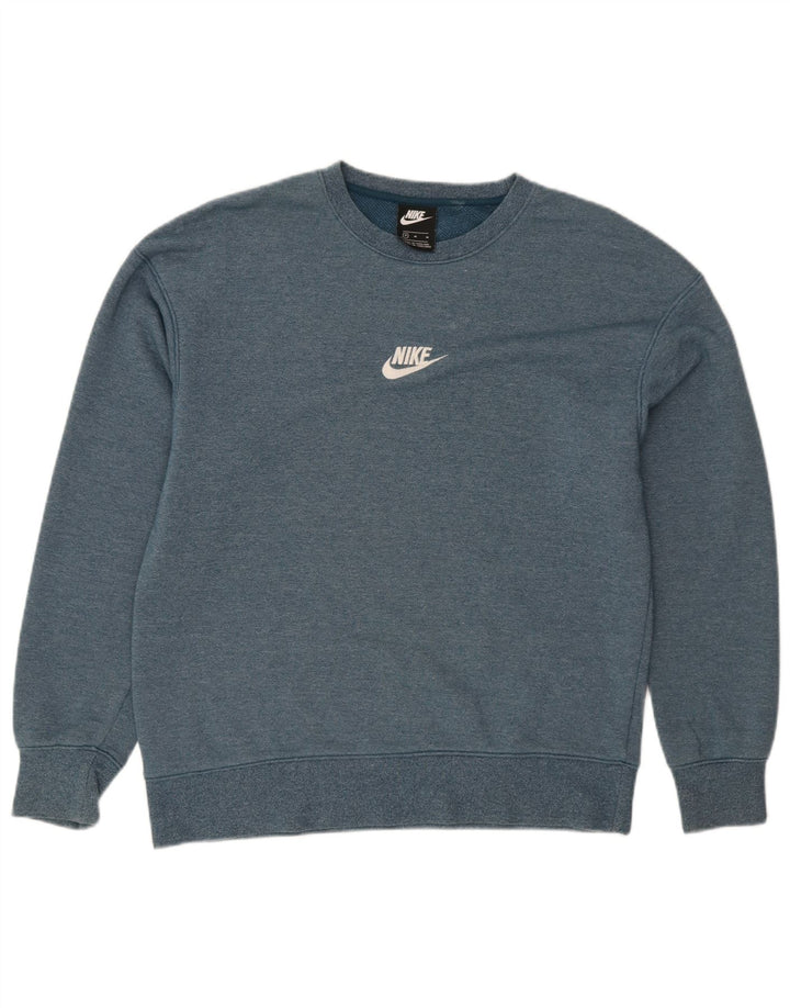 Nike Mens Sweatshirt Jumper Medium Blue Cotton