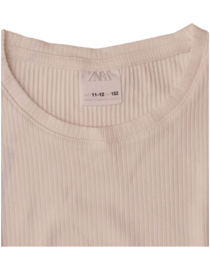 Zara Girls T-Shirt Top 11-12 Years White