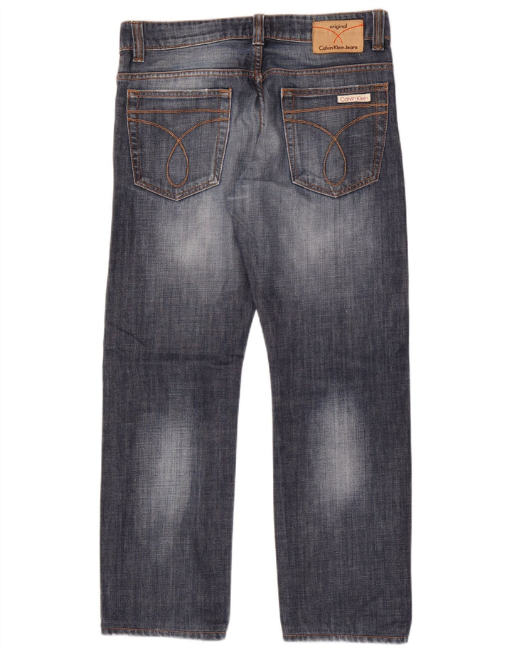 Calvin Klein Womens Straight Jeans  W30 L29 Blue Cotton