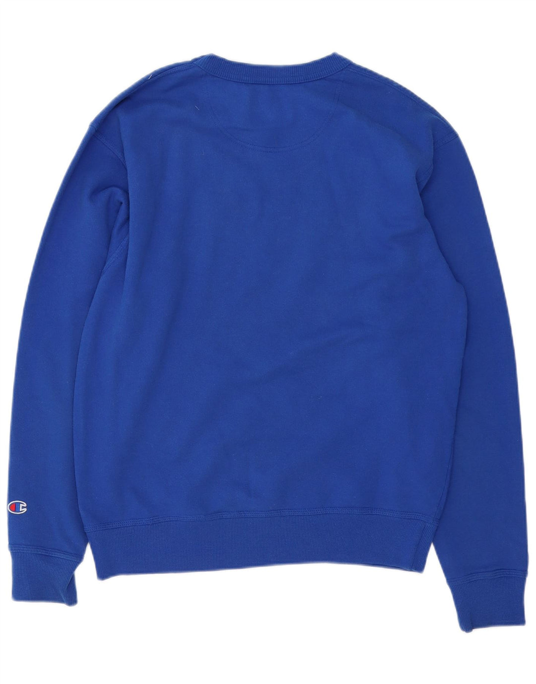 Champion Mens Graphic Sweatshirt Jumper Medium Blue Cotton